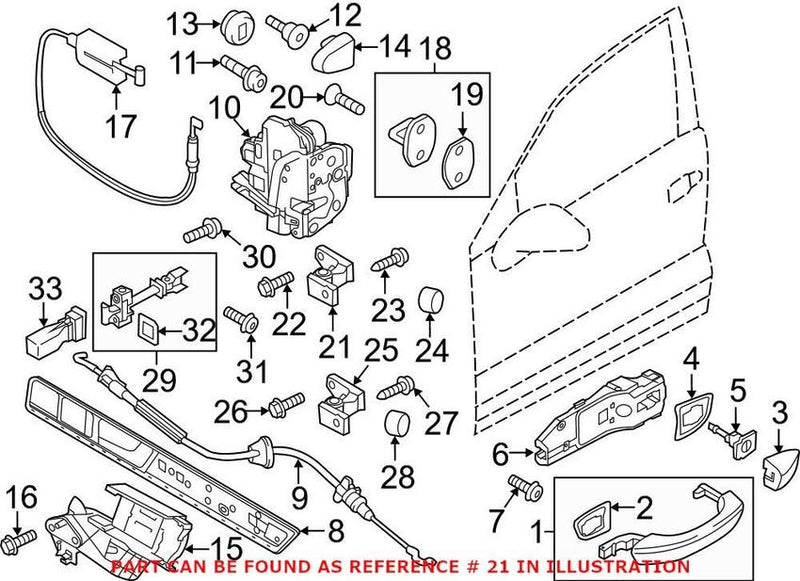 VW Door Hinge 8K0831402D
