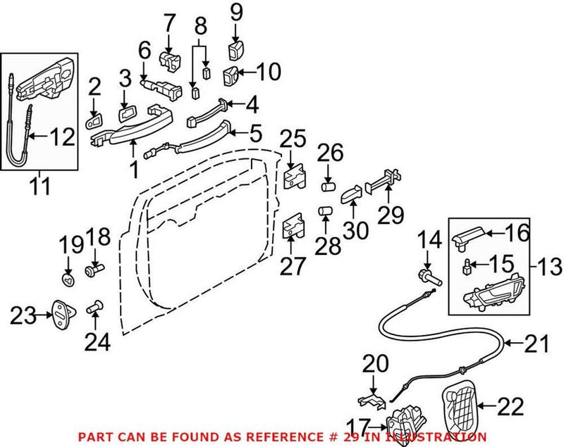 Genuine VW/Audi Door Check – Front 8K0837249D
