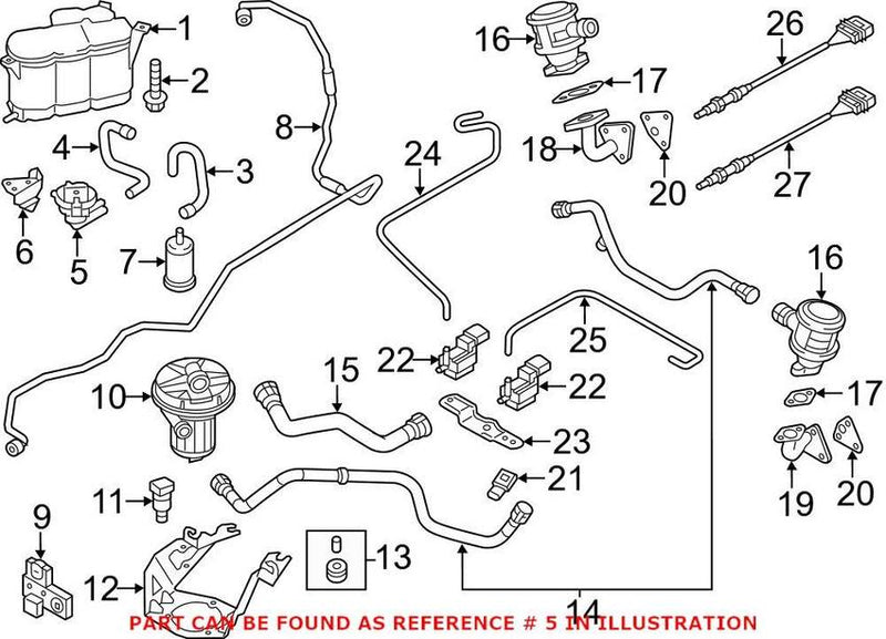 Genuine VW/Audi Vapor Canister Vent Solenoid 8K0906253K