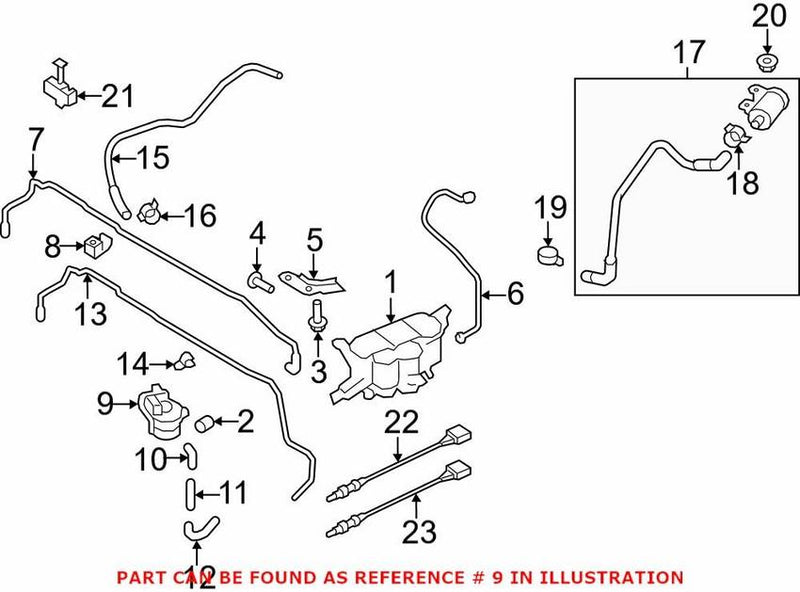 Genuine VW/Audi Evaporative Emissions System Leak Detection Assembly 8K0906271