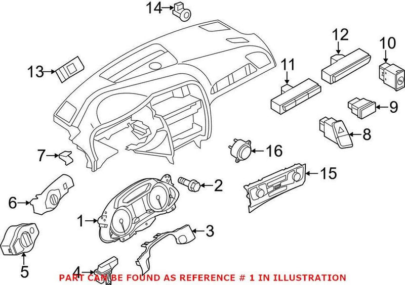 Genuine VW/Audi Instrument Cluster 8K0920950P