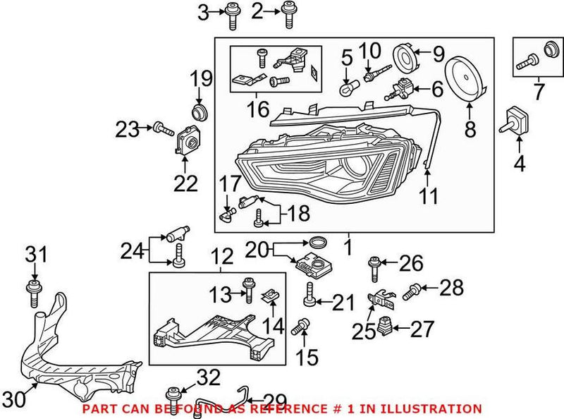 Automotive Lighting Headlight Assembly Lus6591