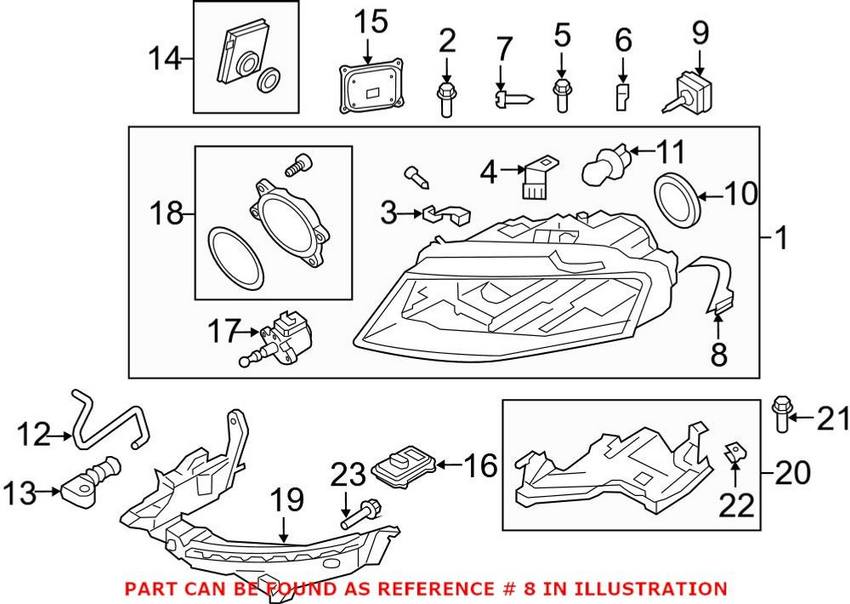 Headlight Seal – Driver Side