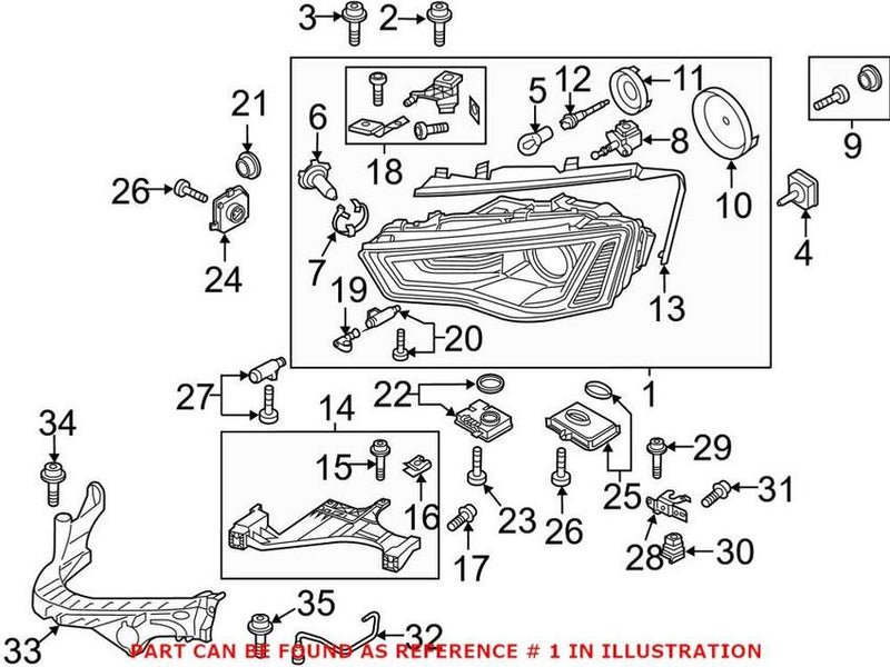 Automotive Lighting Headlight Assembly Lus6602