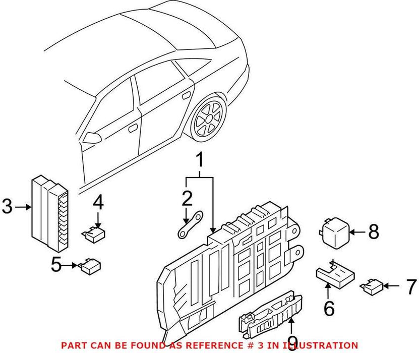 Genuine VW/Audi Fuse Holder 8K0941824 – Genuine VW/Genuine VW/Audi