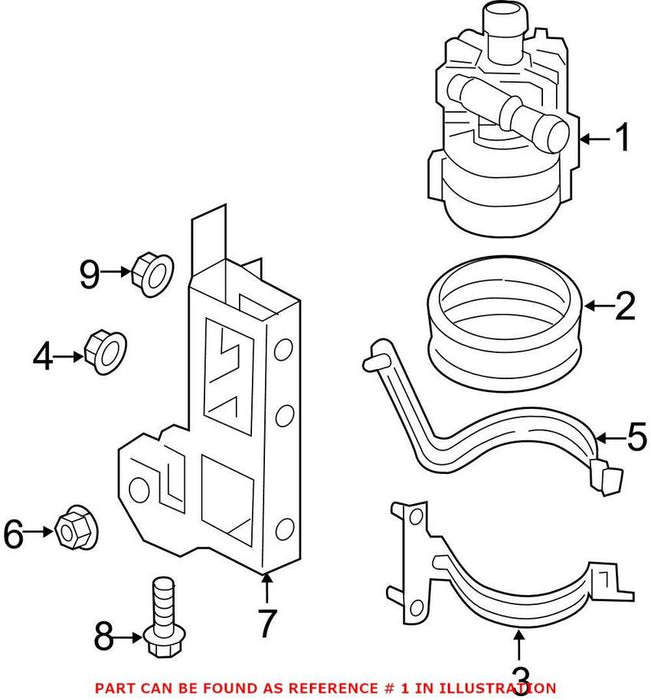 Genuine VW/Audi Engine Auxiliary Water Pump 8K0965569A