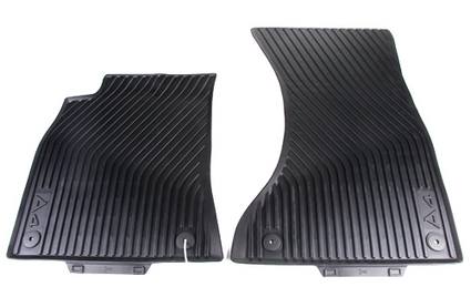 Genuine VW/Audi Floor Mat Set – Front (All-Weather) (Black) 8K1061221041