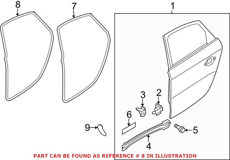 Door Seal – Front Inner