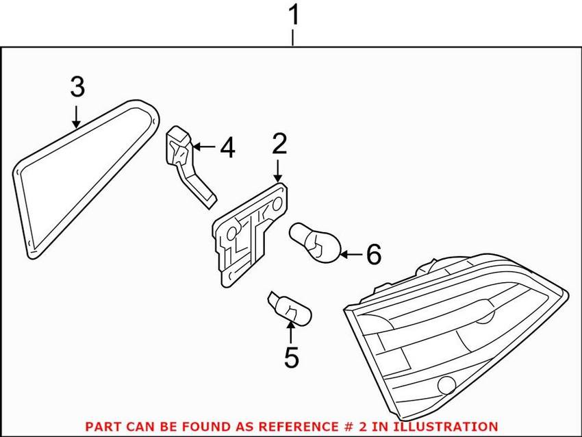 Back Up Light Socket – Rear Passenger Side