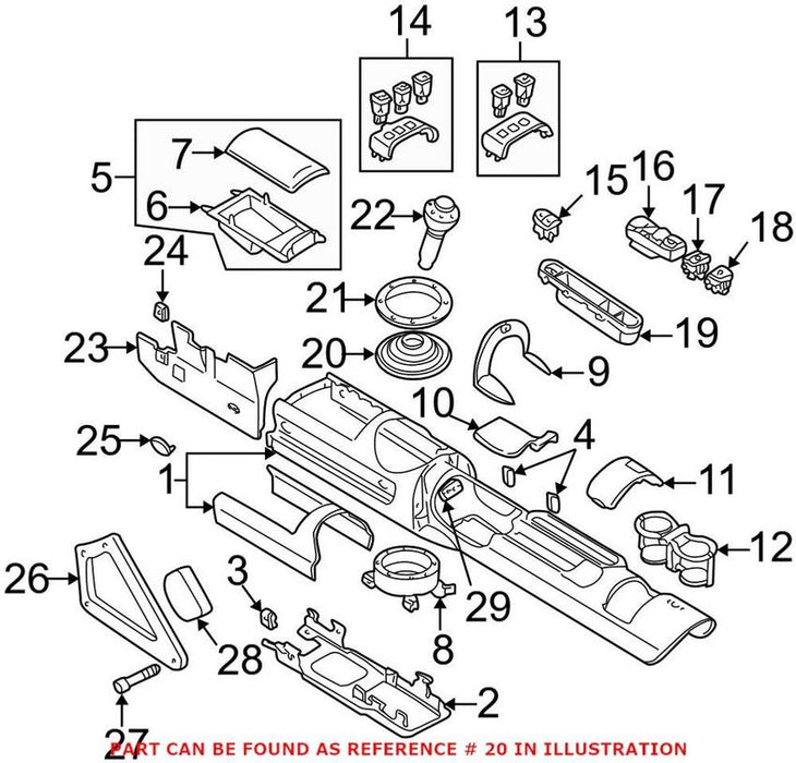 Genuine VW/Audi Manual Transmission Shift Linkage Boot 8N0711115A