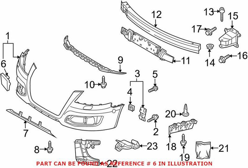 Genuine VW/Audi Tow Hook Cover – Front 8P0807241CGRU