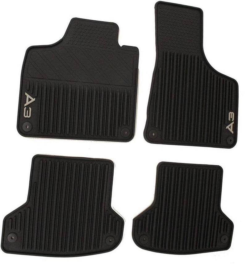 Genuine VW/Audi Floor Mat Set (All-Weather) (Black) 8P1061450041