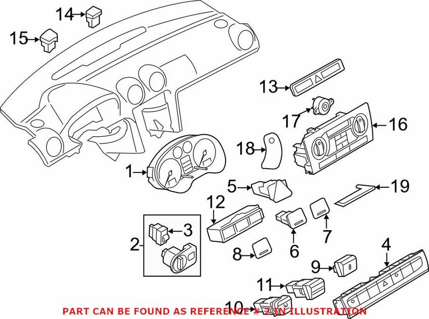 Genuine VW/Audi Headlight Switch 8P1941531DG5PR