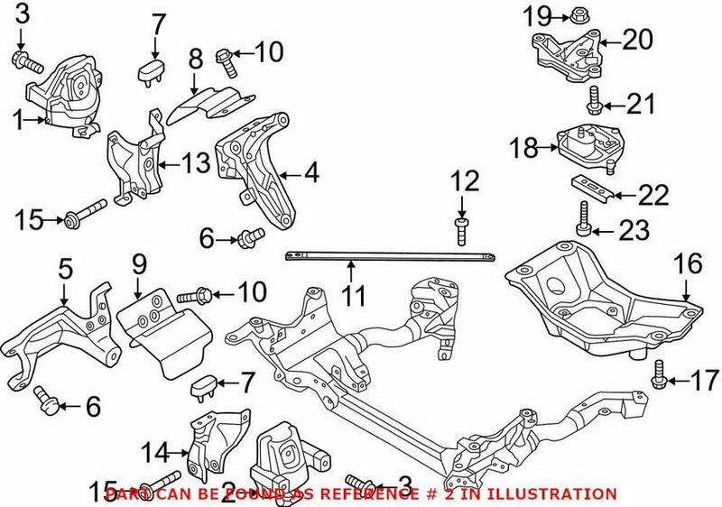 Genuine VW/Audi Engine Mount – Driver Side 8R0199381AR