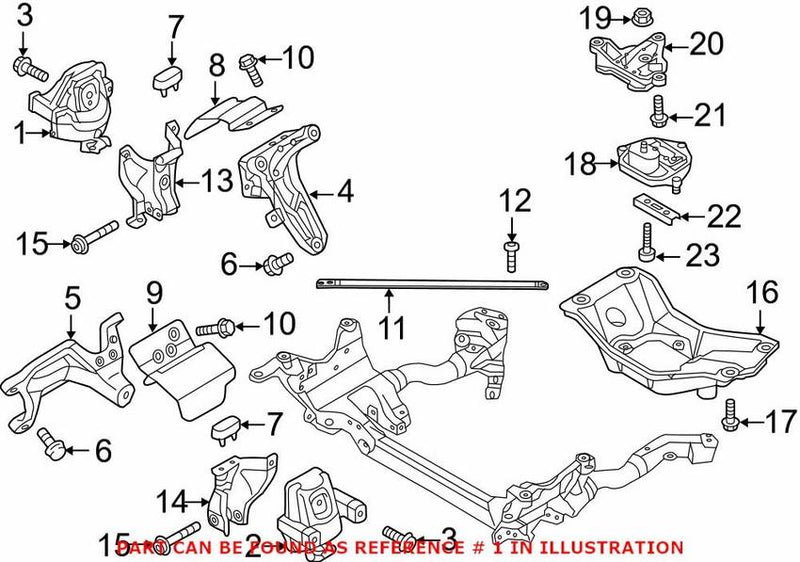 Genuine VW/Audi Engine Mount – Passenger Side 8R0199381AS