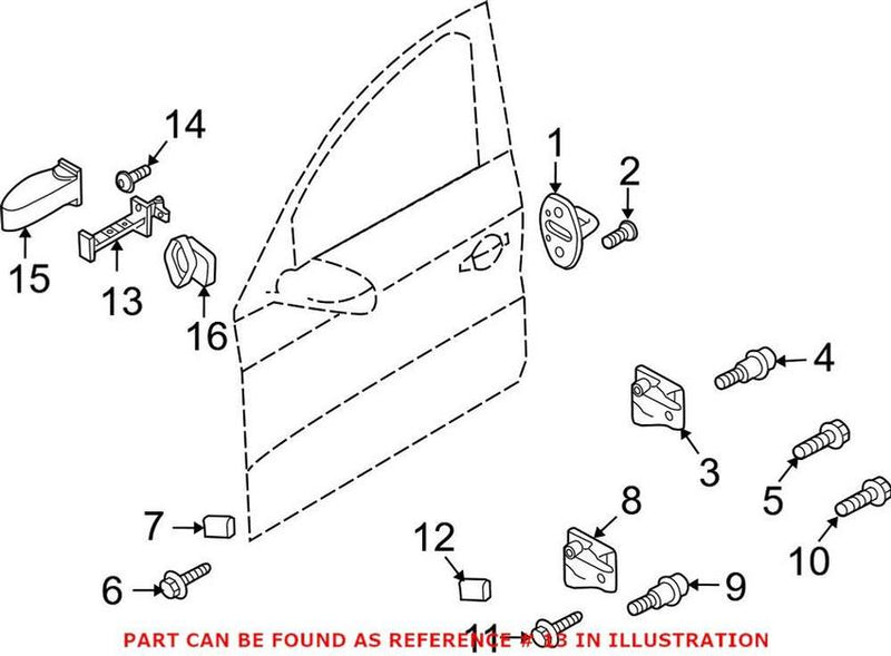 Genuine VW/Audi Door Check – Front 8R0837249F