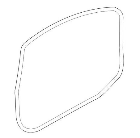 Genuine VW/Audi Door Seal – Front Passenger Side Outer 8R0837912L