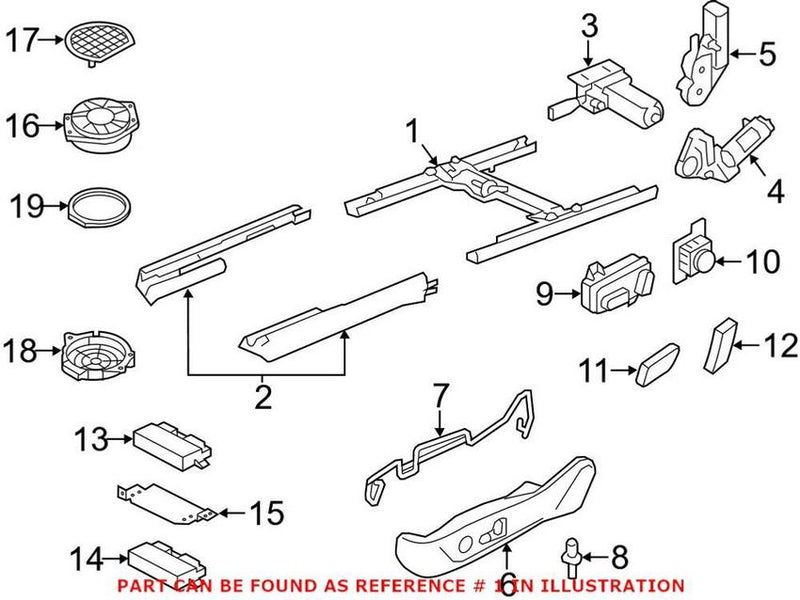 Seat Track – Front Passenger Side