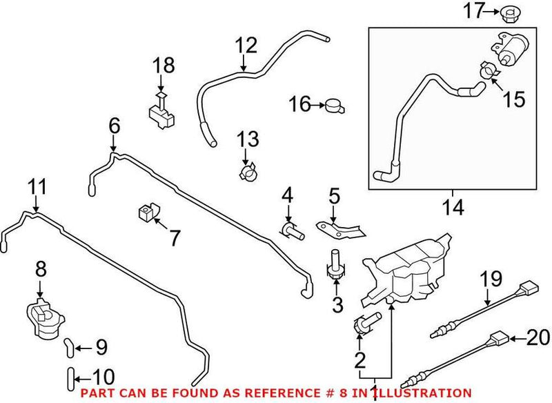 Genuine VW/Audi Evaporative Emissions System Leak Detection Assembly 8R0906271