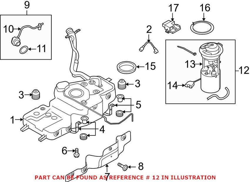 Genuine VW/Audi Electric Fuel Pump 8R0919050E