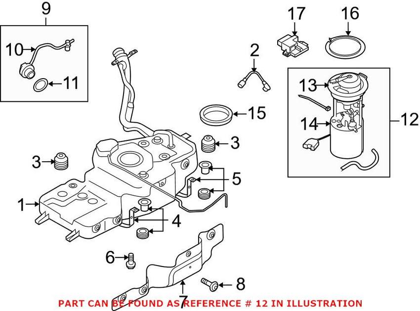 Genuine VW/Audi Electric Fuel Pump 8R0919051J