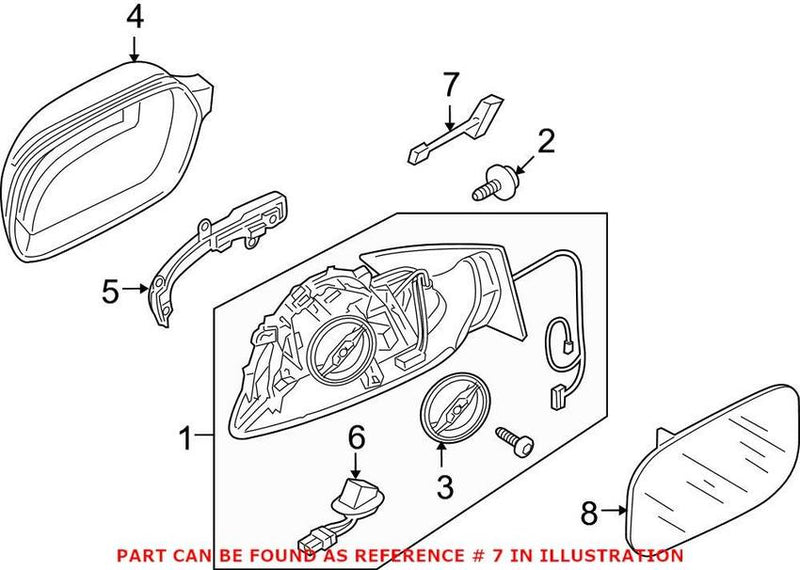 Genuine VW/Audi Blind Spot Detection System Warning Sensor – Driver Side 8R1949145A