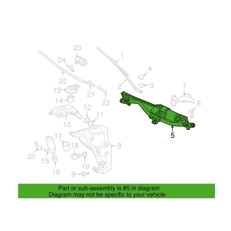 Genuine VW/Audi Windshield Wiper Motor 8R1955023D – Genuine VW/Genuine VW/Audi