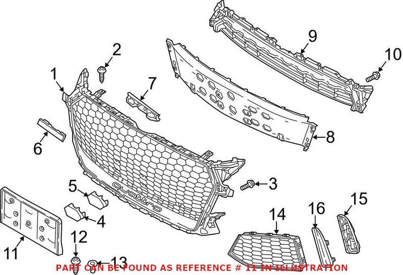 License Plate Bracket – Front
