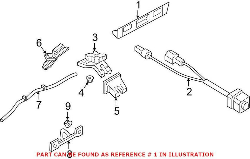 Genuine VW/Audi Deck Lid Handle – Rear