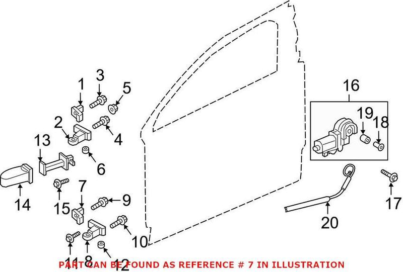 Genuine VW/Audi Door Hinge 8S0833406A