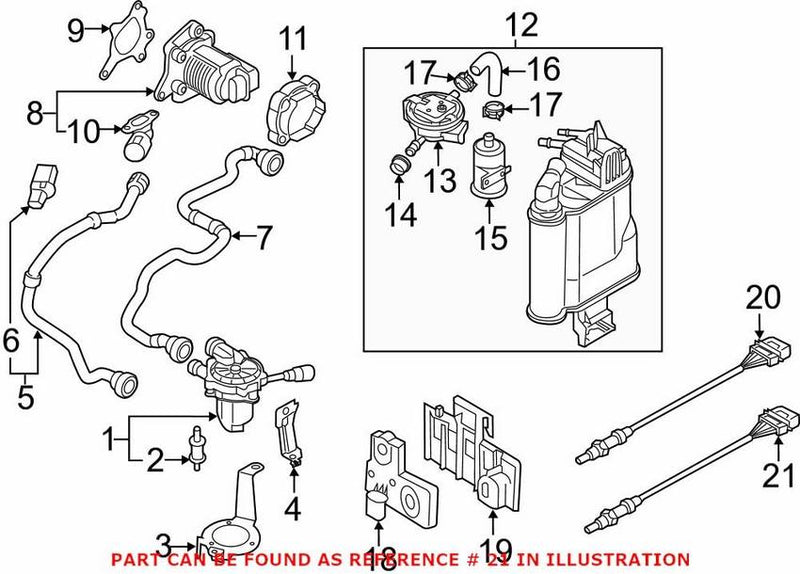 Genuine VW/Audi Oxygen Sensor – Rear 06K906262AS