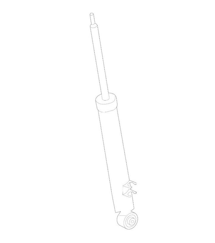 Genuine VW/Audi Shock Absorber – Rear 8T0513035L