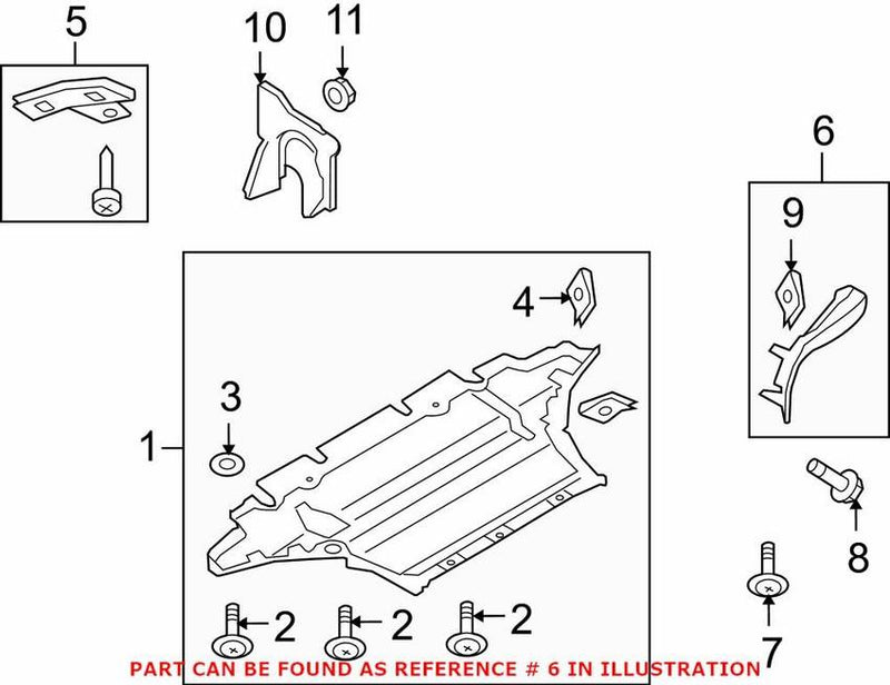 Genuine VW/Audi Mud Guard – Front Passenger Side 8T0853888F