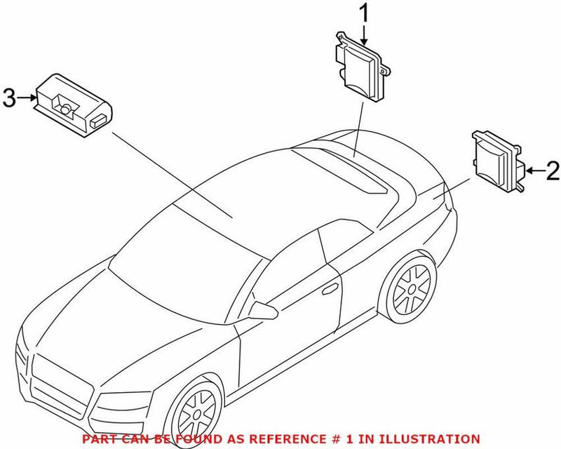 Genuine VW/Audi Blind Spot Detection System Warning Sensor 8T0907566A