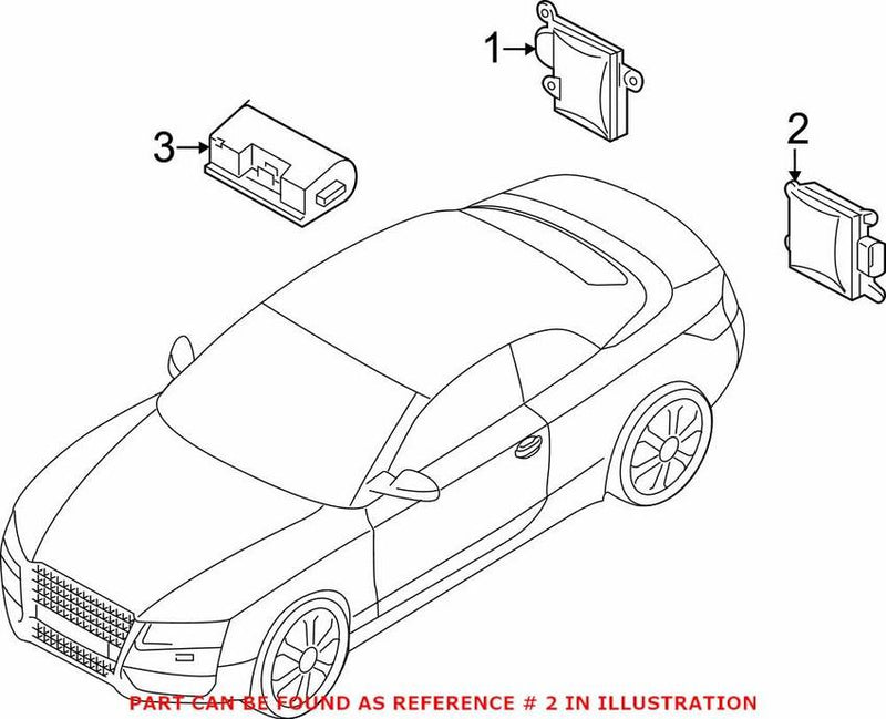 Genuine VW/Audi Blind Spot Detection System Warning Sensor 8T0907568A