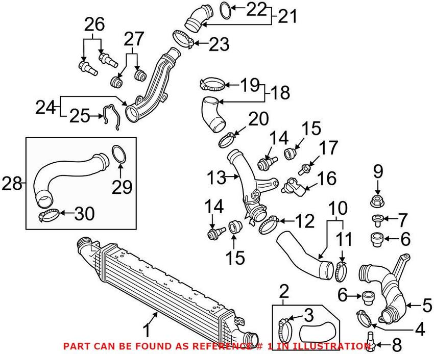 Genuine VW/Audi Intercooler
