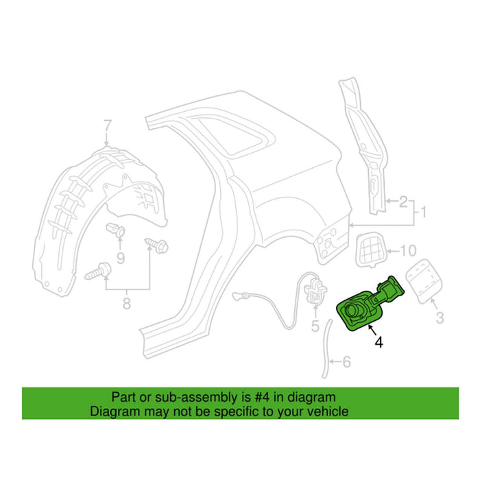 Genuine VW/Audi Fuel Filler Housing 8U0809906C – Genuine VW/Genuine VW/Audi