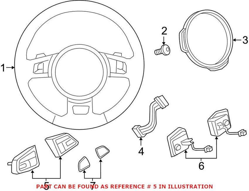 Genuine VW/Audi Combination Switch 8U0951523GXHA