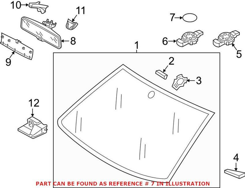 VW Rain Sensor Adhesive 8U0955609