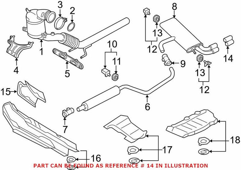 Genuine VW/Audi Exhaust Tail Pipe Tip 8V0071761 – Genuine VW/Genuine VW/Audi