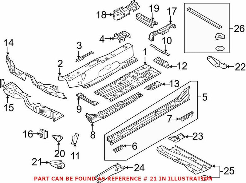 Genuine VW/Audi Jack Pad – Front Passenger Side 8V0802846