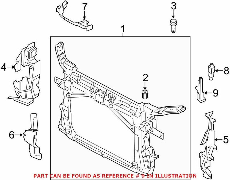Genuine VW/Audi Ambient Air Temperature Sensor Bracket 8V0820536
