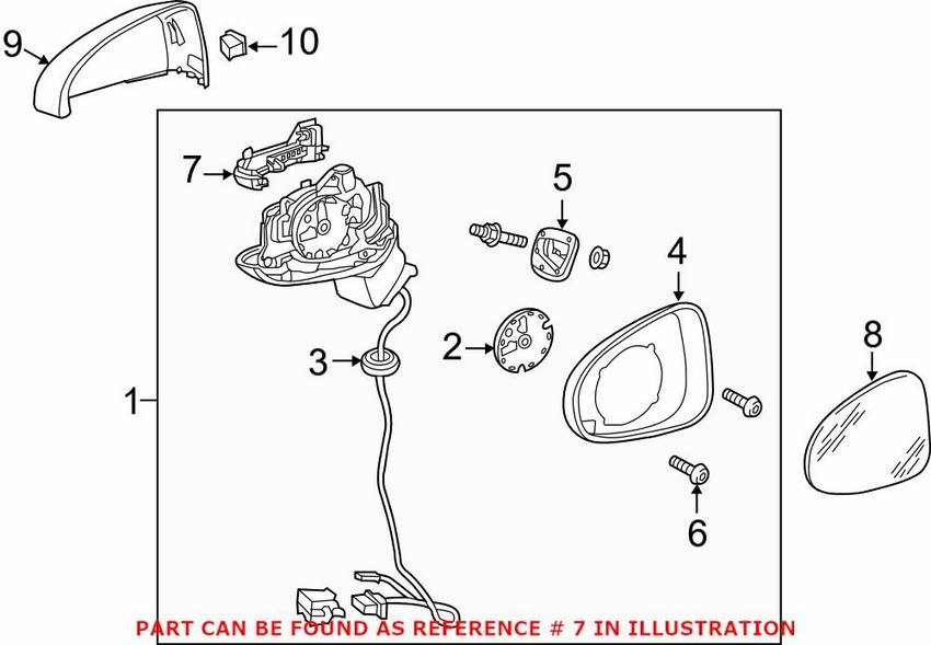 Genuine VW/Audi Turn Signal Light Assembly – Driver Side 8V0949101A