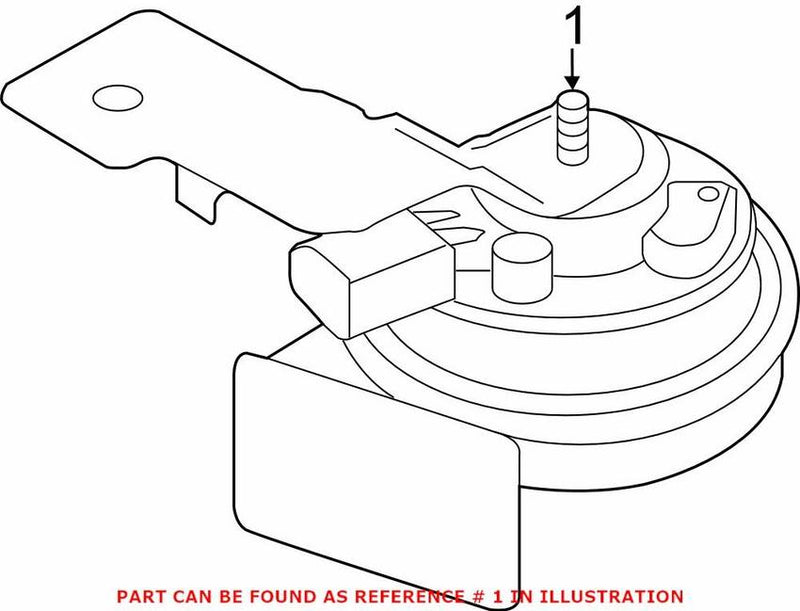 Genuine VW/Audi Horn 8V0951209