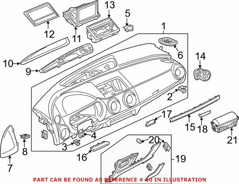 Genuine VW/Audi Speaker Cover 8V1857367C6PS