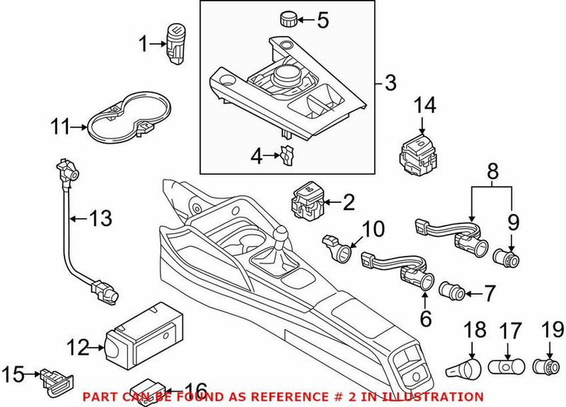 Genuine VW/Audi Electronic Parking Brake Control Switch 8V1927225A
