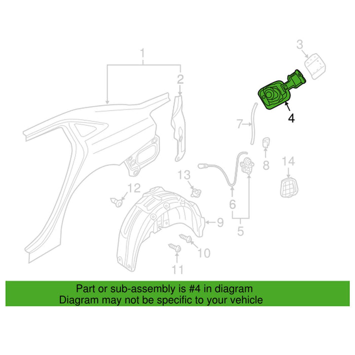 Genuine VW/Audi Fuel Filler Housing 8V5809906B – Genuine VW/Genuine VW/Audi