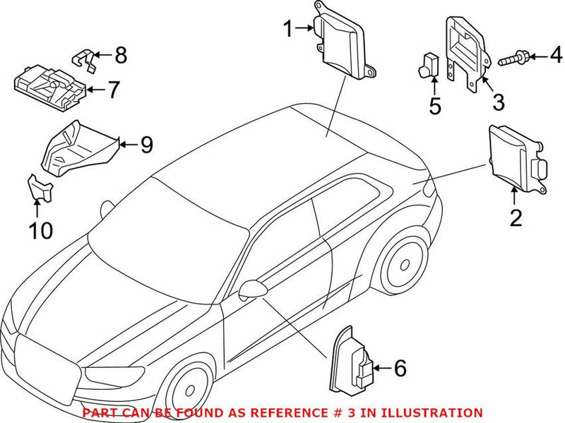 Genuine VW/Audi Blind Spot Detection System Warning Sensor Bracket 8V5907176 – Genuine VW/Genuine VW/Audi
