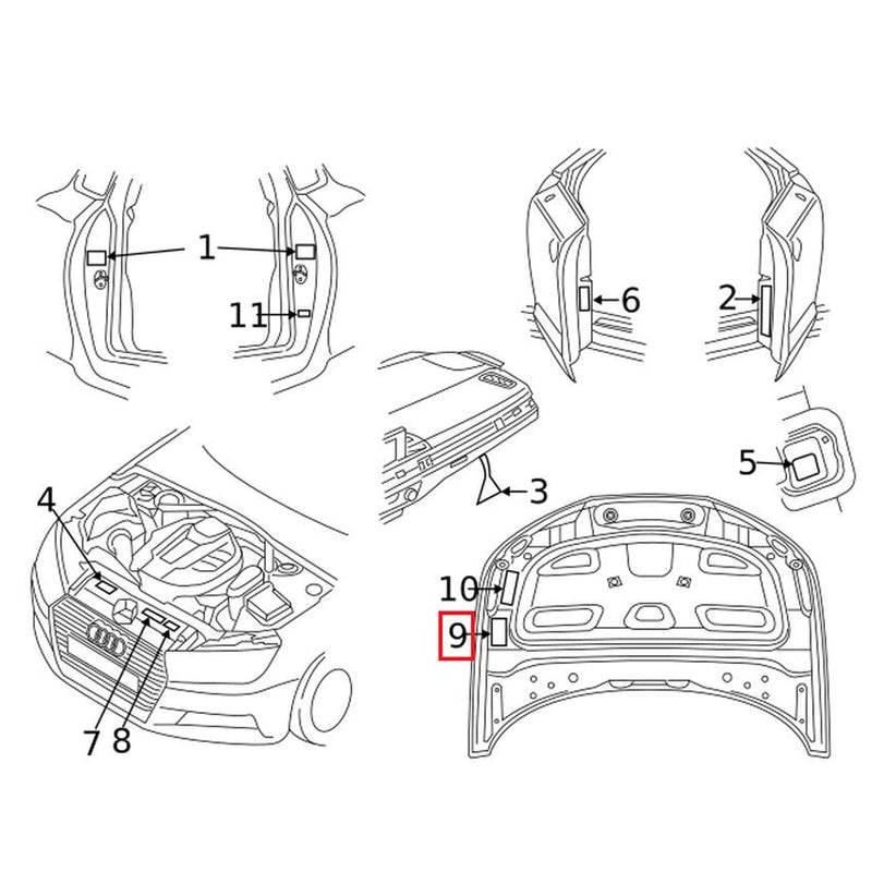 Genuine VW/Audi Emission Label 8W0010504AB – Genuine VW/Genuine VW/Audi