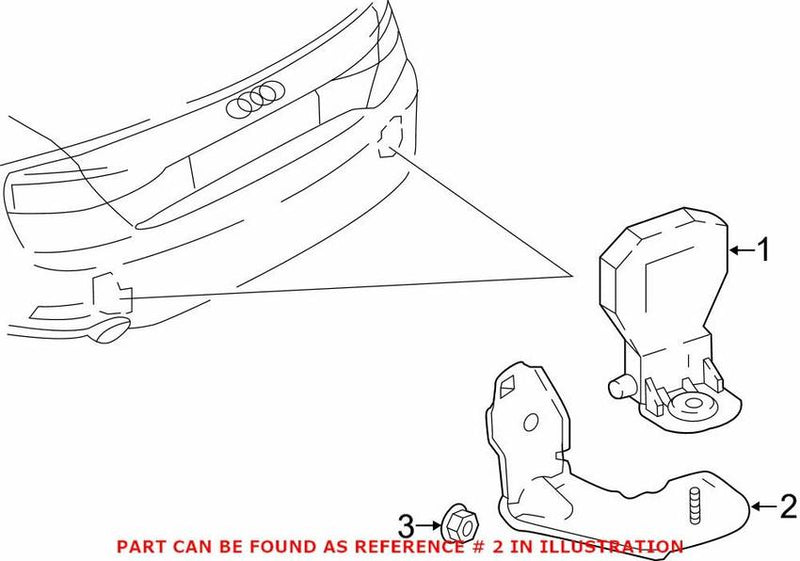 Genuine VW/Audi Mobile Phone Antenna Bracket 8W0035525A